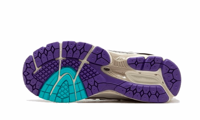 Padded Heel Counter Multidirectional Traction 1906R White Aqua Purple