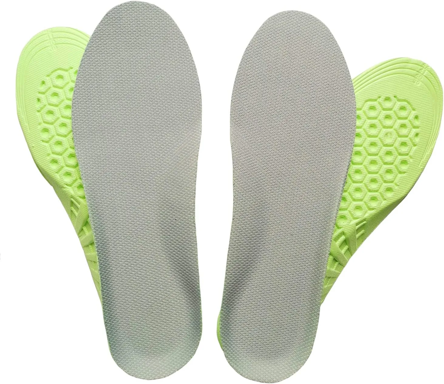 2 Pairs Honeycomb Elastic Shock Absorbing Shoe Insoles Breathable Sneaker Inserts Sports Shoe Insole Replacement Insoles for Men Women Kids (kids5-7.5 / women7-8.5)