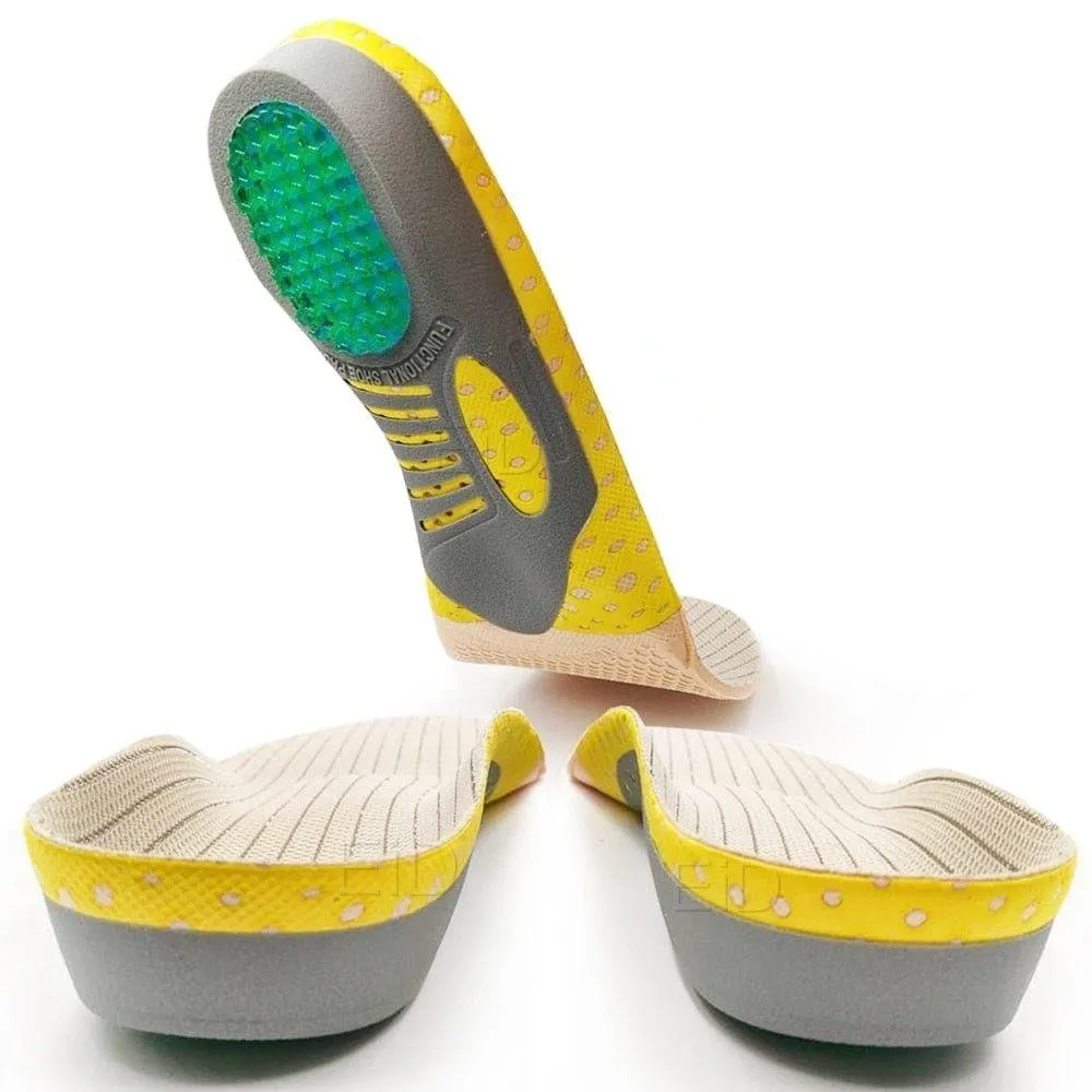 2 pieces Premium Orthotic UK Gel Insoles Orthopedic Flat Foot Health Sole Pad For Shoes Insert Arch Support Pad For Plantar fasciitis Unisex