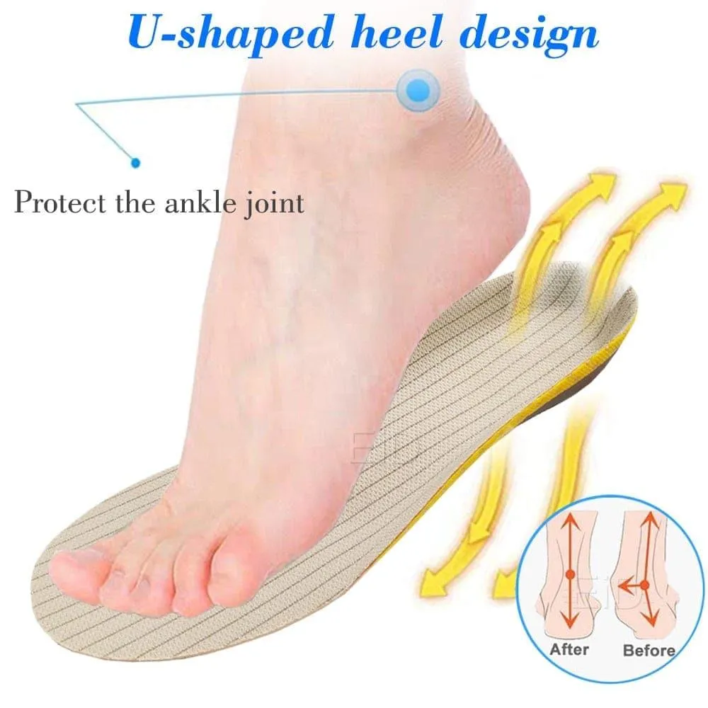 2 pieces Premium Orthotic UK Gel Insoles Orthopedic Flat Foot Health Sole Pad For Shoes Insert Arch Support Pad For Plantar fasciitis Unisex