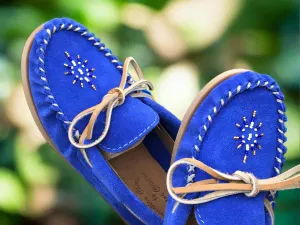 20 % Off Ladies Moccasins - Size 10 Only Laurentian Chief Royal Blue