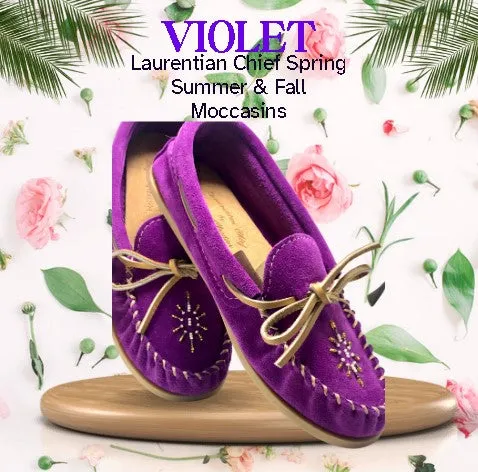 20 % Off Ladies Violet Moccasins - Size 10 Only Laurentian Chief Violet