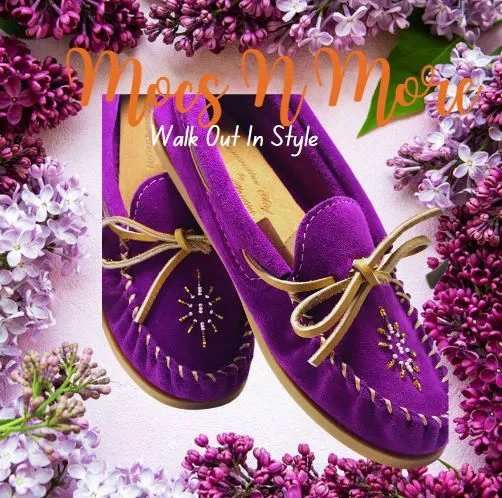 20 % Off Ladies Violet Moccasins - Size 10 Only Laurentian Chief Violet