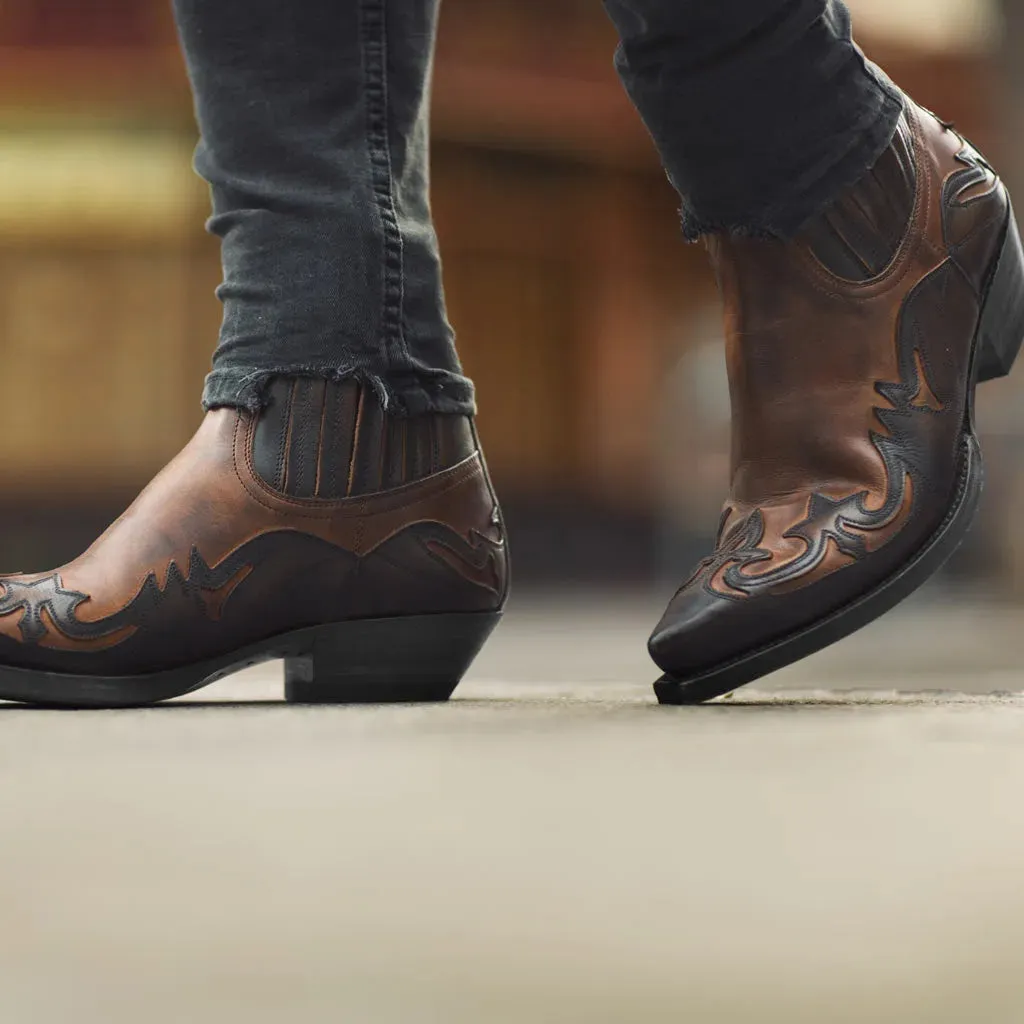 2024 Men's & Women's Western Cowboy Boots – Leather Ankle Boots with Retro Embroidery, Pointed Toe, Plus Size up to 48