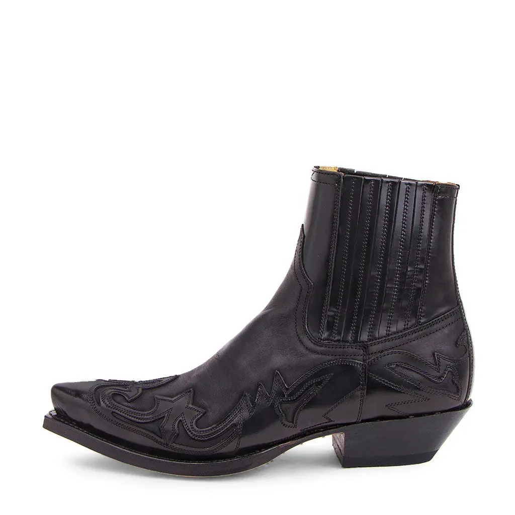 2024 Men's & Women's Western Cowboy Boots – Leather Ankle Boots with Retro Embroidery, Pointed Toe, Plus Size up to 48
