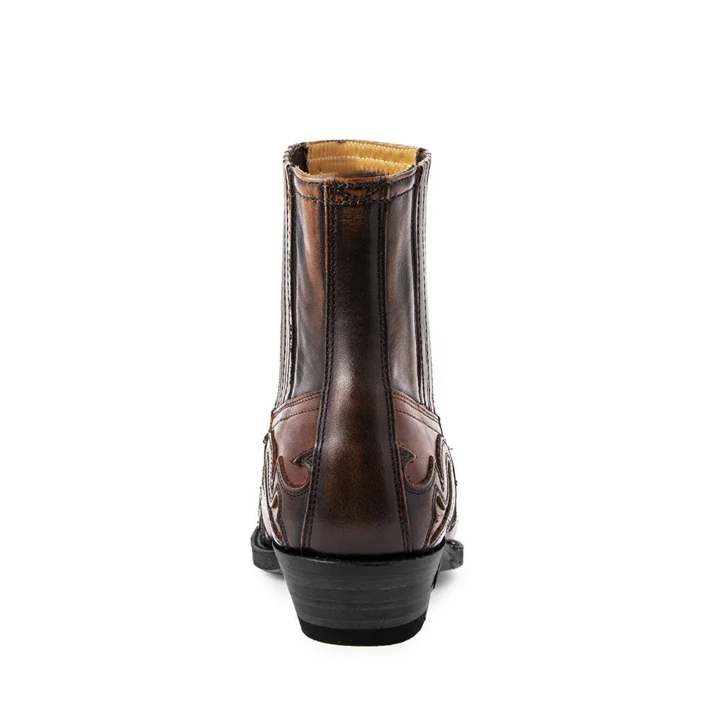 2024 Men's & Women's Western Cowboy Boots – Leather Ankle Boots with Retro Embroidery, Pointed Toe, Plus Size up to 48