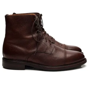 '321' Brown Grain Leather Boots UK 10