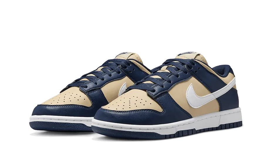 Dunk Low Next Nature Midnight Navy Gold sole