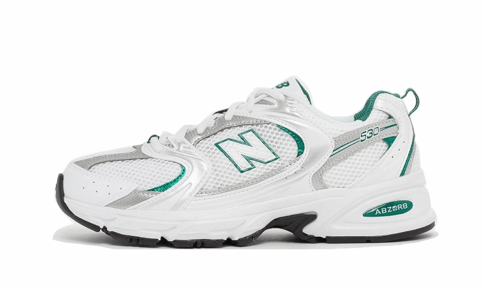 Structured Choice New Balance 530 White Silver Green