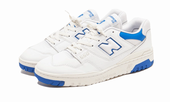 Strong Stride Street Ready New Balance 550 White Cobalt Blue
