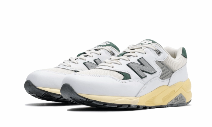 New Balance 580 White Nightwatch Green Run All Day Slip Choice