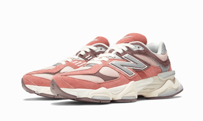 New Balance 9060 Sea Salt Cherry Blossom Secure Design Bouncy Rebound
