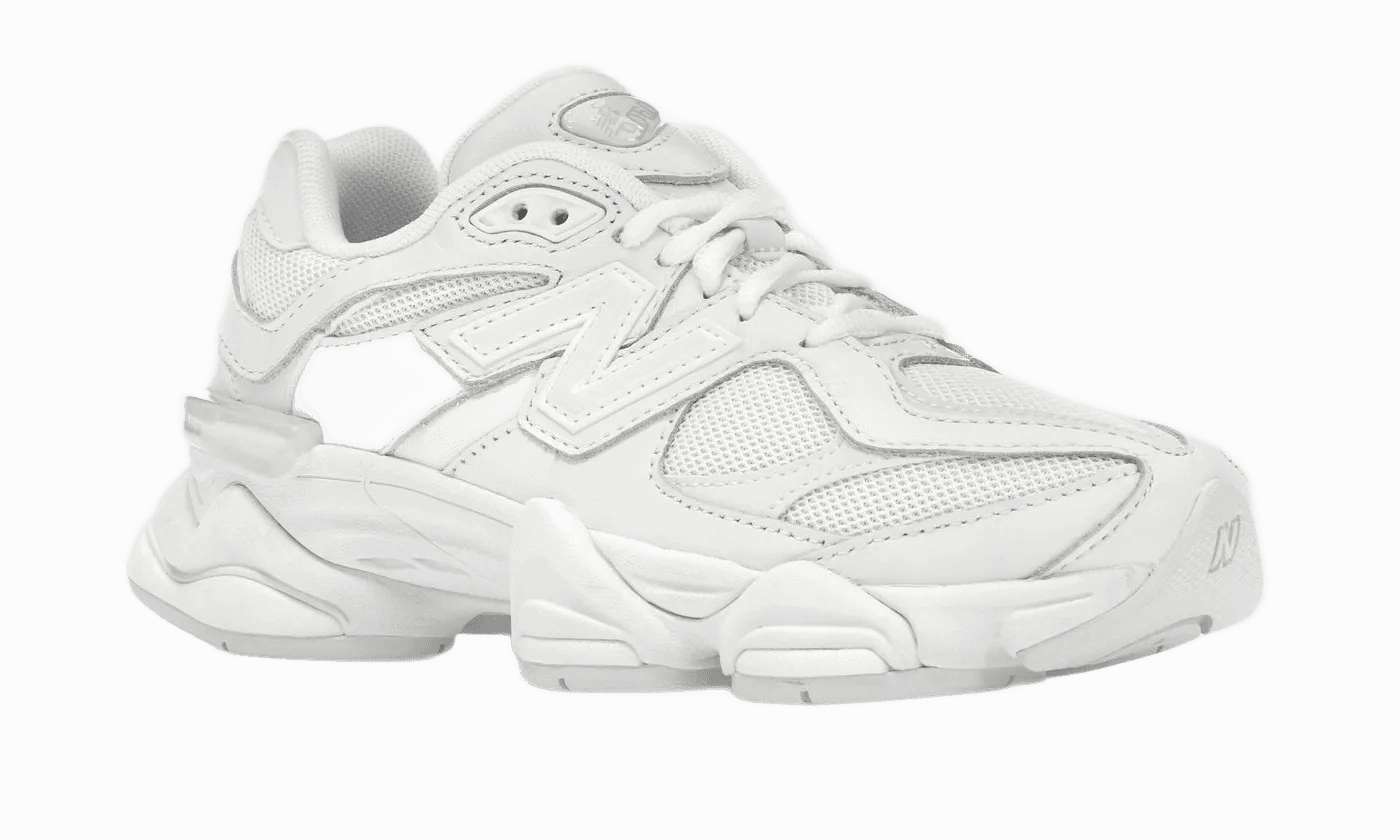 Soft Soles Abrasion Resistant Mesh New Balance 9060 Triple White