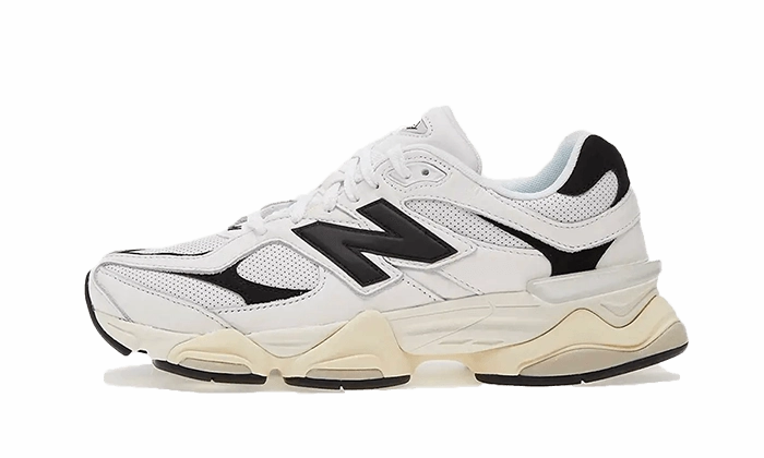 Light Fabric Split Toe Flex Zone New Balance 9060 White Black