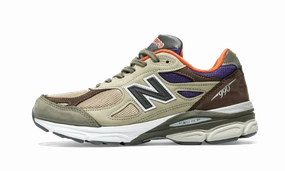 Distinctive materials 990 V3 Made In Usa Tan Blue