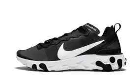 Nike React Element 55 Black White Outdoor activities Seamless Motion Efficiency