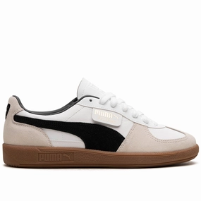 Puma Palermo White-Vapor Gray-Gum workout shoes
