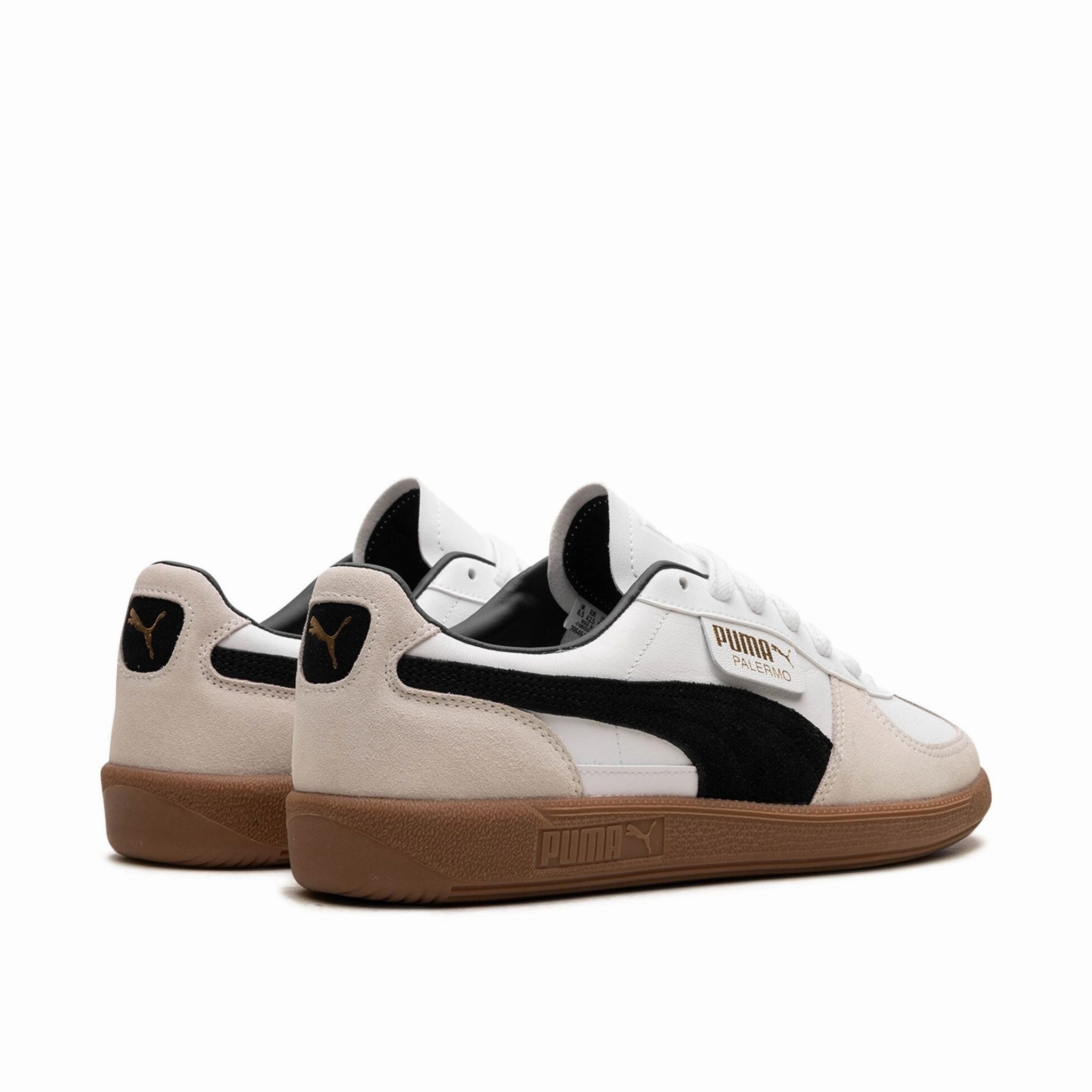 Comfortable Shoes Puma Palermo White-Vapor Gray-Gum
