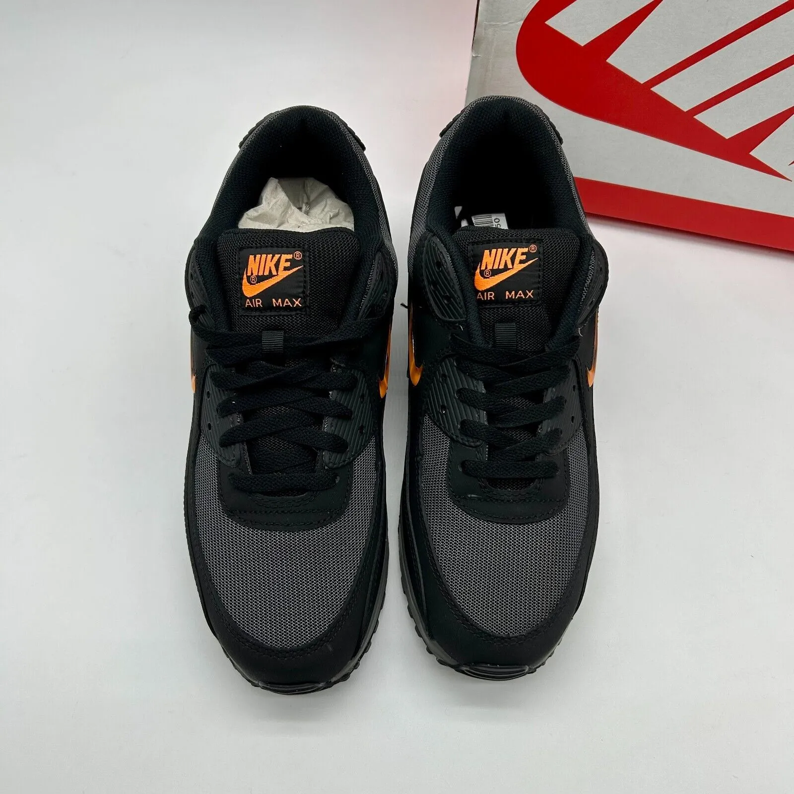 Nike Air Max 90 Jewel Black Safety Orange Shock Control