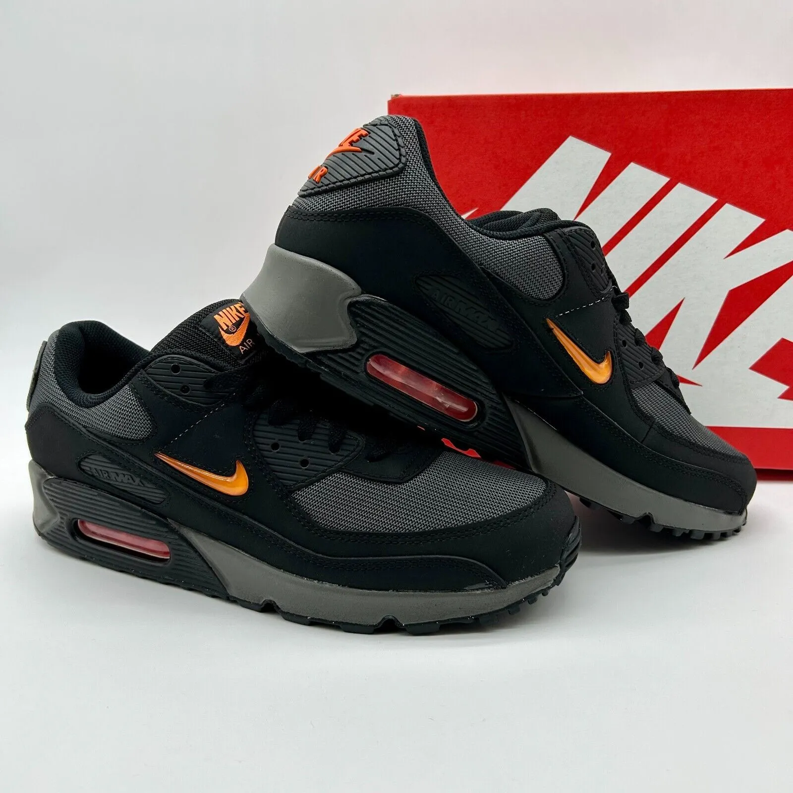 Responsive EVA Nike Air Max 90 Jewel Black Safety Orange