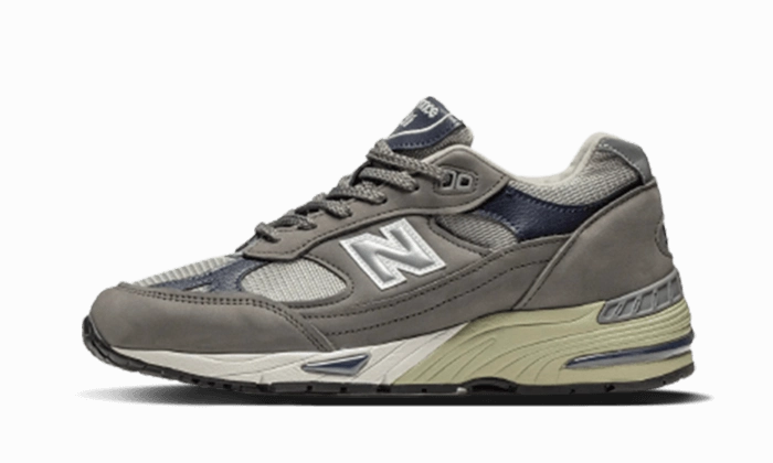 New Balance 991 Made In UK Castlerock Navy Textured Grip Pattern Molded EVA Foam