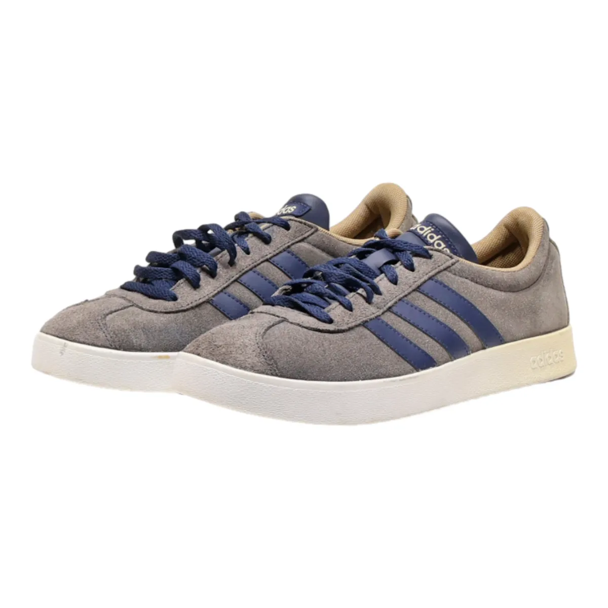ADIDAS Low Top Trainers Grey Synthetic Mens UK 7.5