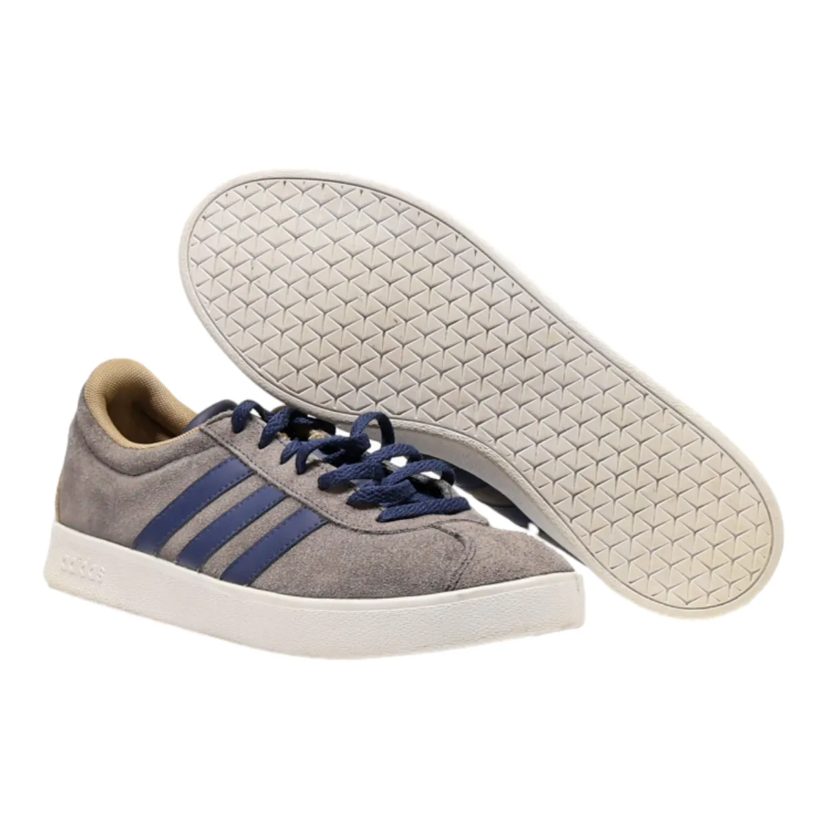 ADIDAS Low Top Trainers Grey Synthetic Mens UK 7.5