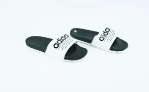 Adidas White strap slides for men