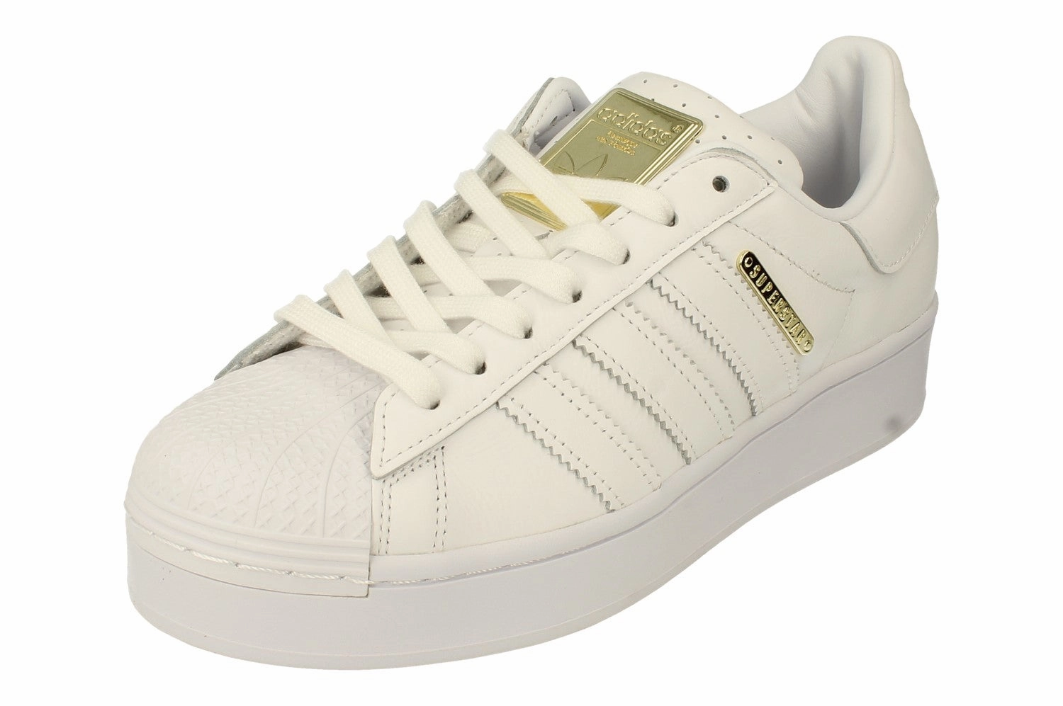 high - end shoe cost Adidas Originals Superstar Bold Womens Trainers Sneakers FW4520