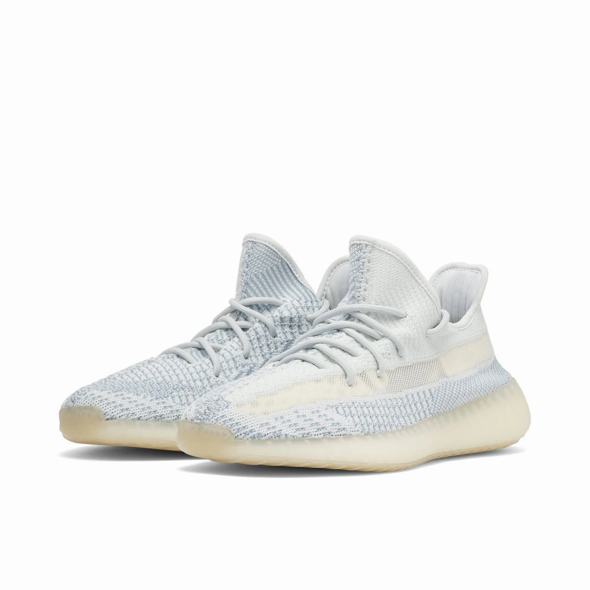 Adidas Yeezy Boost 350 V2 Cloud White (Non-Reflective) Lace Up Design