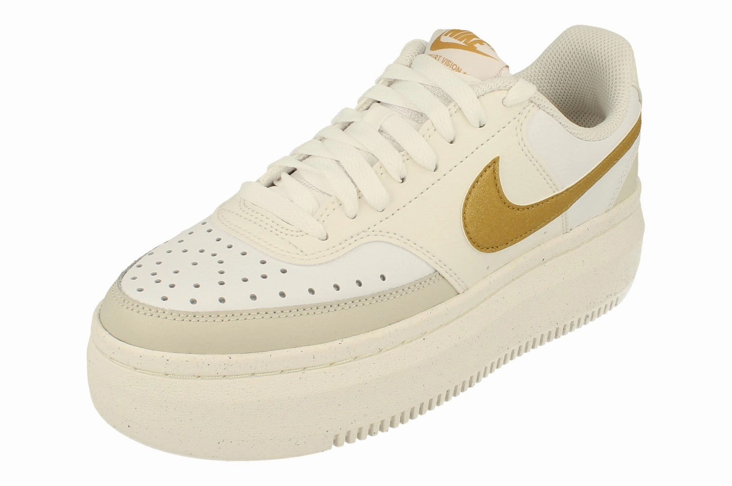 Smooth Soles removable - insole shoes Nike Womens Court Vision Alta Trainers DZ5394 100