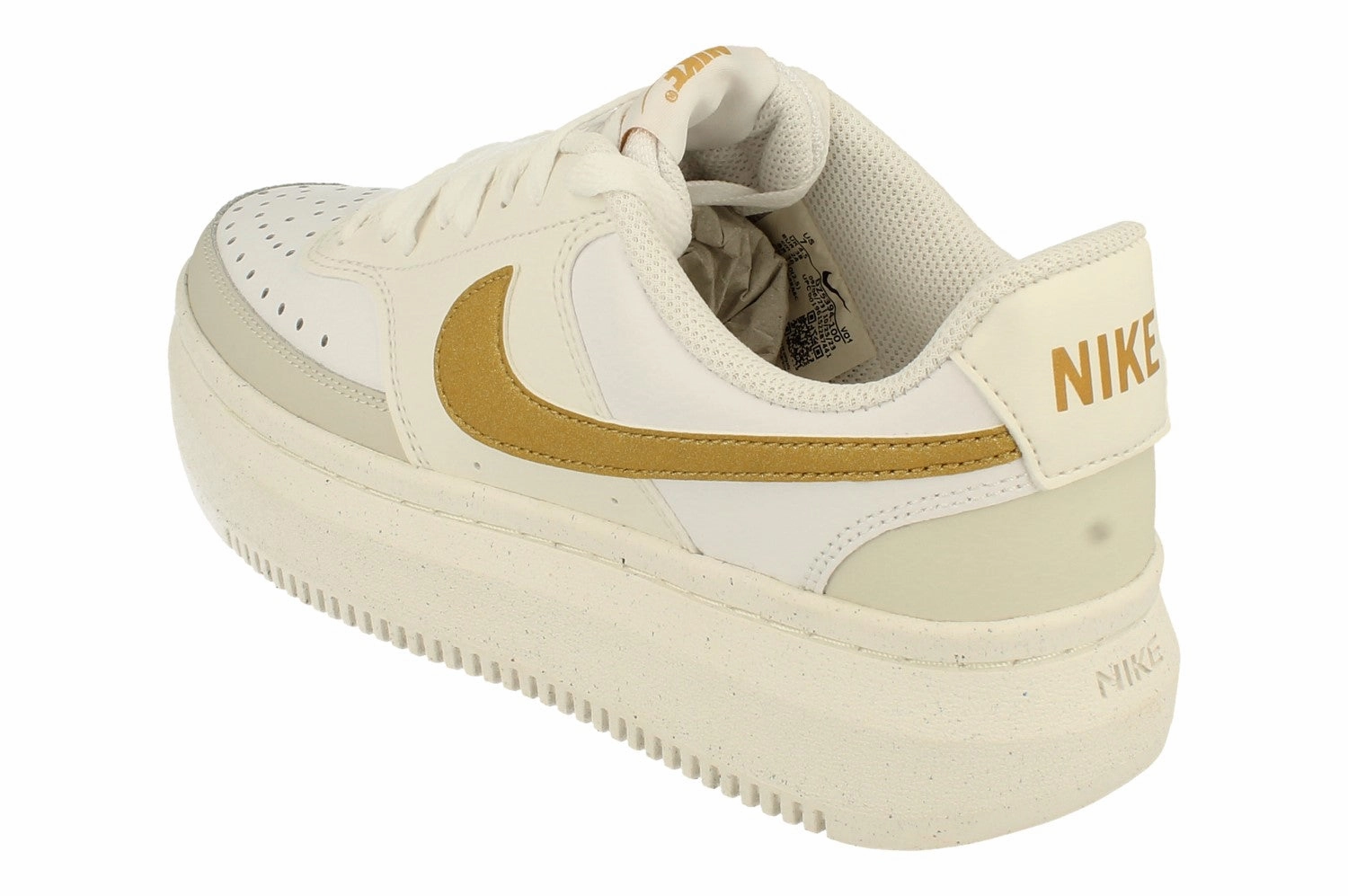 Nike Womens Court Vision Alta Trainers DZ5394 100 endurance - work running shoes leather materials