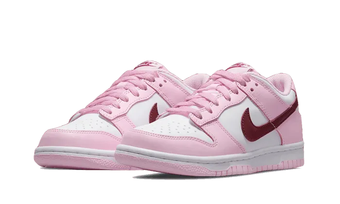 Stylish Nike Dunk Low Pink Red White