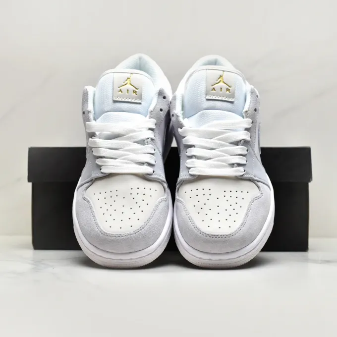Nike Air Jordan 1 Low Sky Grey Paris Breathable Inserts Wide Support