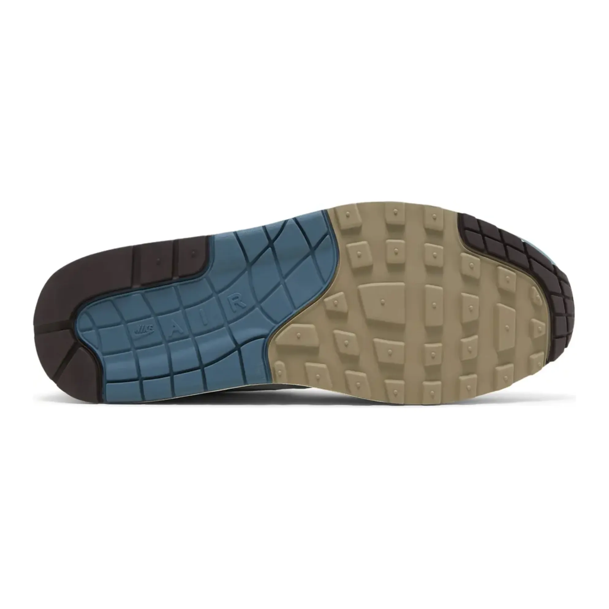 running in a desert area Nike Air Max 1 Patta Waves Noise Aqua (with bracelet)