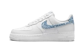 addiction Air Force 1 Low '07 Essential White Worn Blue Paisley
