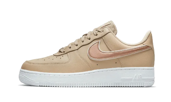 logo - sequined shoes Air Force 1 Low '07 Hemp Metallic Rose Gold