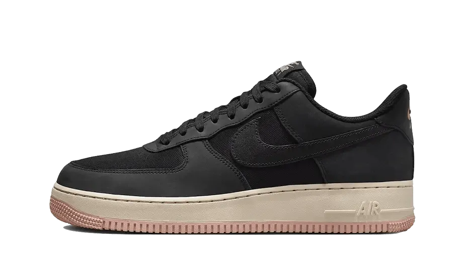 Air Force 1 Low '07 LX Black Red Stardust Comfortable lining running in dry weather