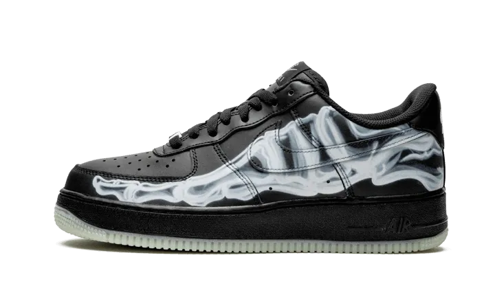 modern - design shoes Air Force 1 Low Black Skeleton Halloween (2019)