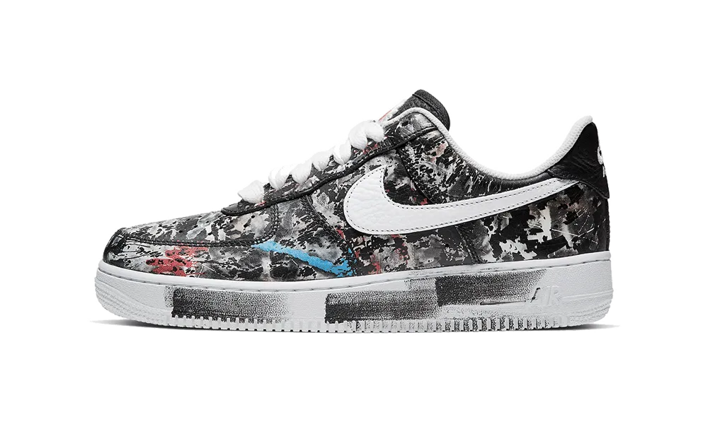 Cardio running in a modern bridge area shoes Air Force 1 Low G-Dragon Peaceminusone Para-Noise Black