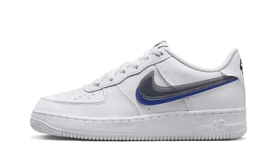 Air Force 1 Low Impact Next Nature Double Swoosh White Black Blue Sustainable spring - fitting