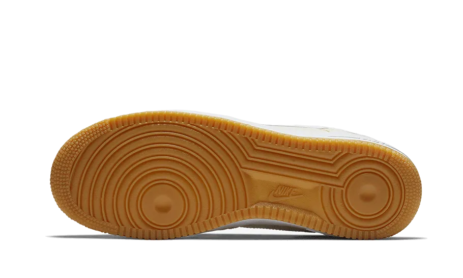 Air Force 1 Low Premium Light Cream Gum reinforced - seams shoes solid colored shoes