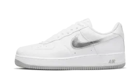 stress - relief running shoe motivation running in fall Air Force 1 Low Retro Color of the Month Metallic Silver