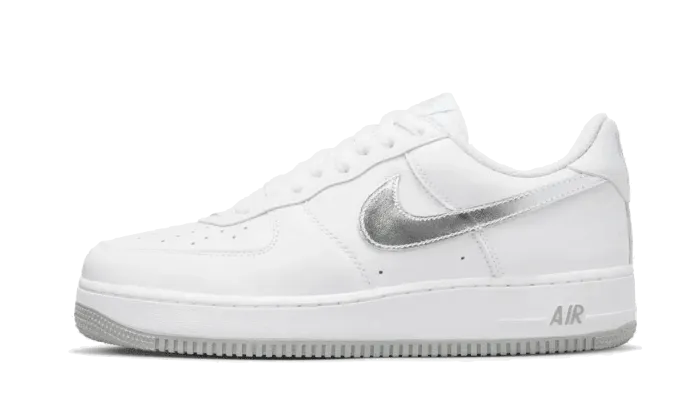 stress - relief running shoe motivation running in fall Air Force 1 Low Retro Color of the Month Metallic Silver