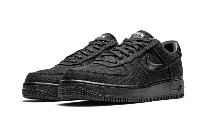 low - heeled running shoes Air Force 1 Low Stussy Black