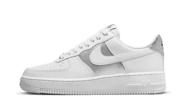 running in a truss bridge area shoes Air Force 1 Low White Metallic Silver