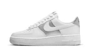 Air Force 1 Low White Metallic Silver running - performance