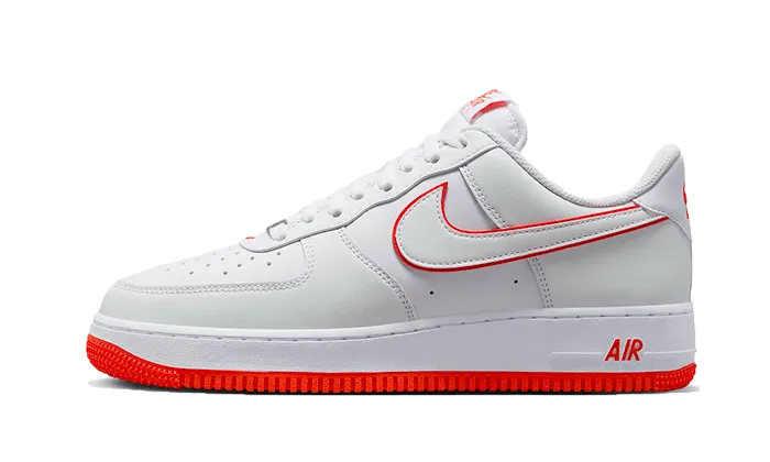Nike Air Force 1 Low White Orange Training Sessions Low Profile Collar Padding