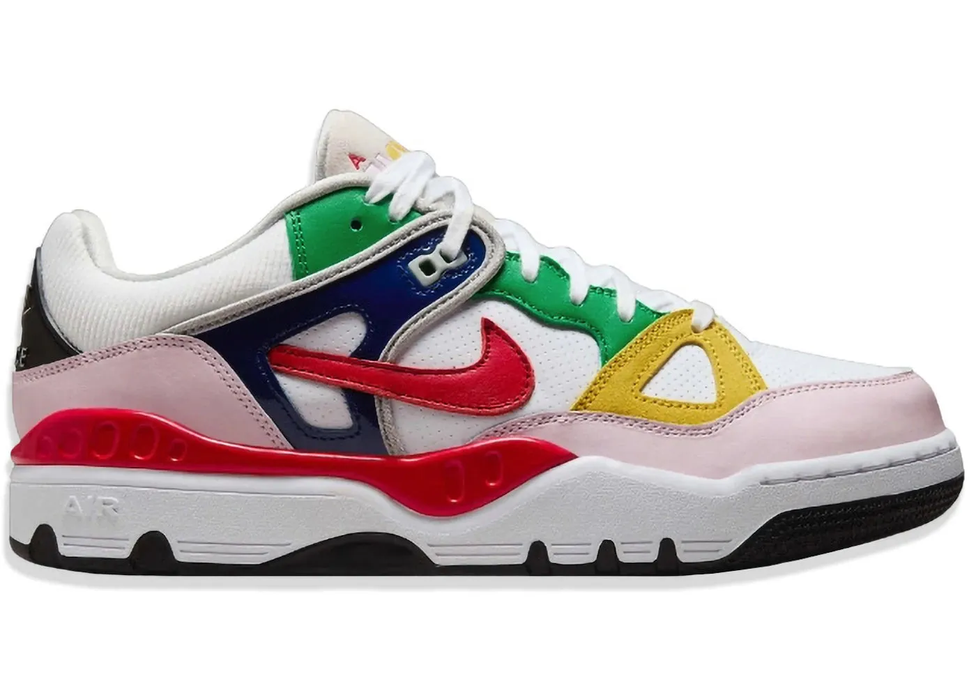 Air Force 3 Low Nigo White Multi-Color Noise Reducing Subtle design