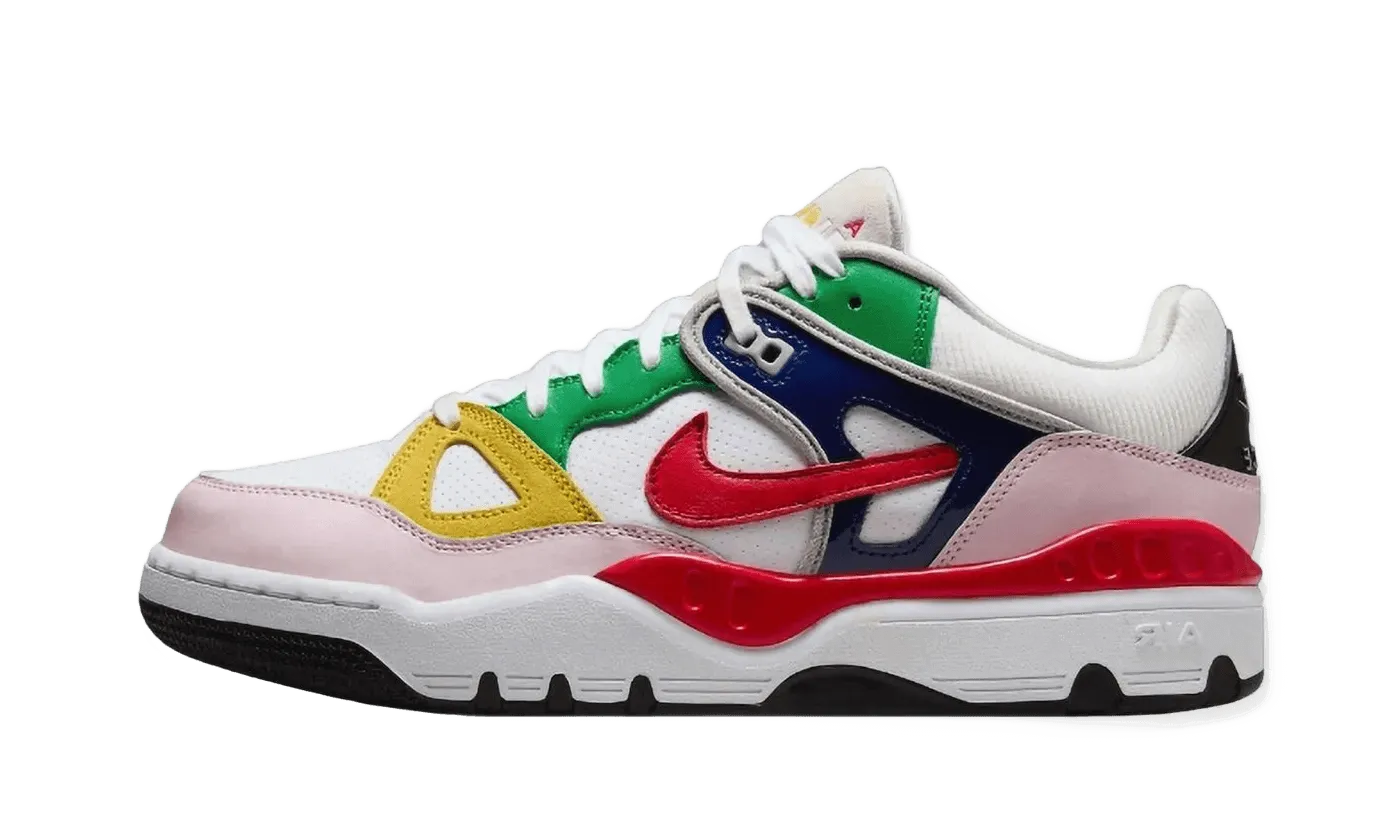 Go Fast Plush Sole Air Force 3 Low Nigo White Multi-Color